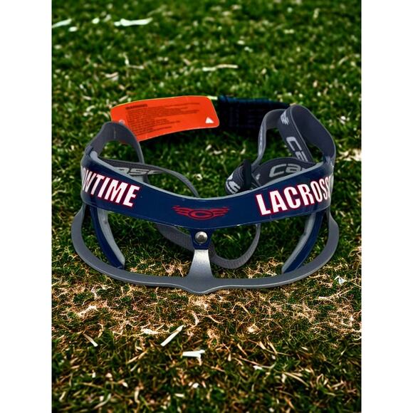 Cascade PolyAir-PA Showtime Lacrosse Goggles Navy Silver NWT ASTM F803 - Picture 1 of 9